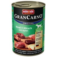 Nassfutter animonda GranCarno Adult Rind + Hirsch mit Apfel