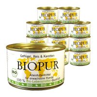 Nassfutter BIOPUR Adult Gefl&uuml;gel, Reis, Karotten