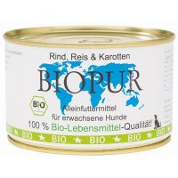 Nassfutter BIOPUR Adult Rind, Reis & Karotten