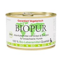 Nassfutter BIOPUR Vegan Dinkel & Zucchini