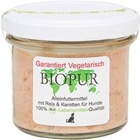 Nassfutter BIOPUR Vegetarisch Reis & Karotten im Glas