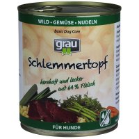 Nassfutter Grau Schlemmer-Topf Wild, Gemüse & Nudeln