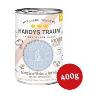 Nassfutter Hardys Kalb mit feinen Möhren für Welpen