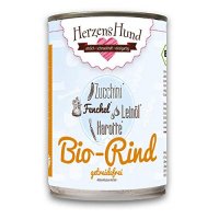 Nassfutter HerzensHund Bio-Rind mit Bio-Zucchini