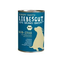 Nassfutter Liebesgut Biokost Sensitiv BIO-Ziege, S&uuml;&szlig;kartoffel und Zucchini