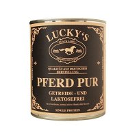 Nassfutter Luckys Black Label Pferd pur