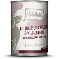 Nassfutter MjAMjAM Kulinarischer Hirsch & Wildschwein an Preiselbeeren