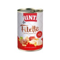 Nassfutter RINTI Filetto Huhnfilet mit Rind in Jelly