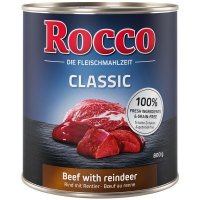 Nassfutter Rocco Classic Rind mit Rentier