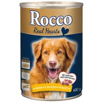 Nassfutter Rocco Real Hearts Huhn mit ganzen Hühnerherzen
