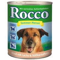 Nassfutter Rocco Sommer-Menue Rind mit Lachs Süßkartoffeln
