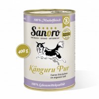 Nassfutter Sanoro 100 % Muskelfleisch vom Känguru, salzfrei