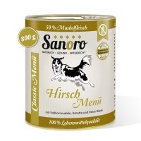 Nassfutter Sanoro Hirsch Menü