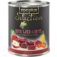 Nassfutter Zooplus Selection Adult Rind, Wild & Ente