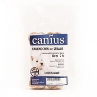Snacks Canius Kauknochen mit Strau&szlig; 10 cm