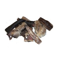 Snacks Grobys Futterkiste Fellstreifen Rinderkopfhaut mit Fell in ca. 15 cm Stücke geschnitten