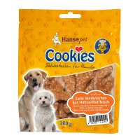 Snacks HansePet Cookies Zarte Miniknochen aus Hühnerfiletfleisch