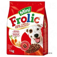 Trockenfutter Frolic 100% Complete Balanced Mini mit Rind