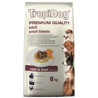 Trockenfutter TropiDog Premium Adult Medium & Small Breeds - with Beef & Rice